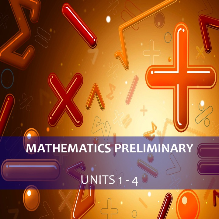 Mathematics preliminary Units 1 2 3 4 Picture